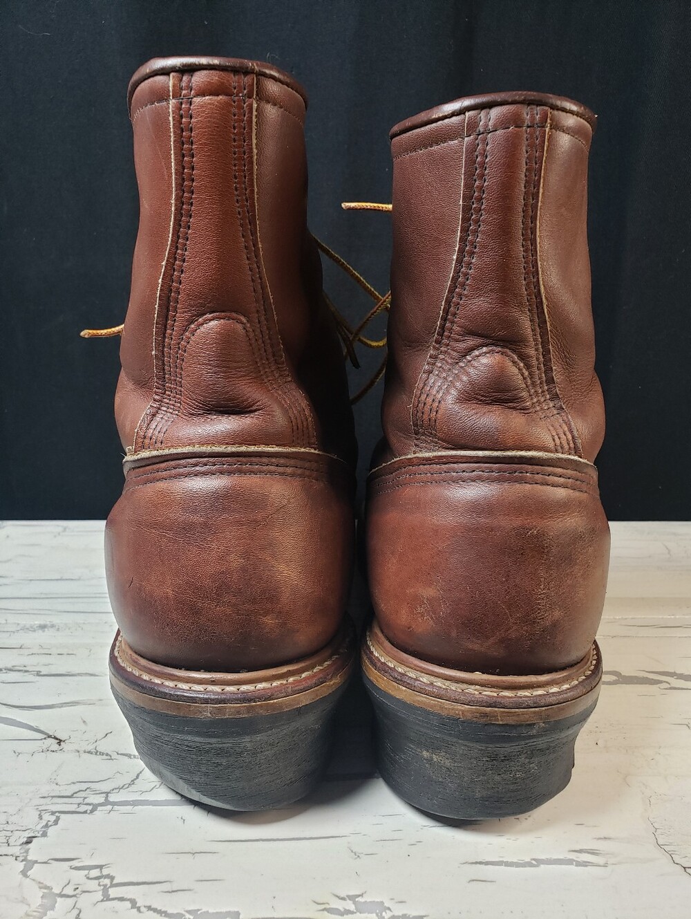 Red Wing 'Non-Steel Toe' Vintage Logger Boots, style 618 - Men's size 12 D - Picture 6 of 16